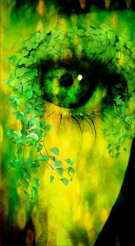 Картина в зеленых тонах