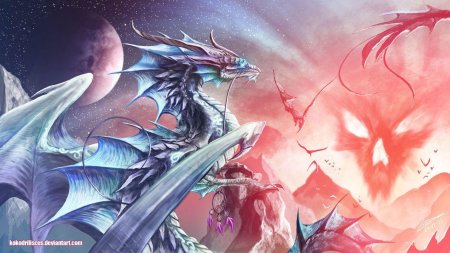 Ледяной дракон Шивана арт