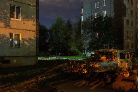 Ночной двор в России