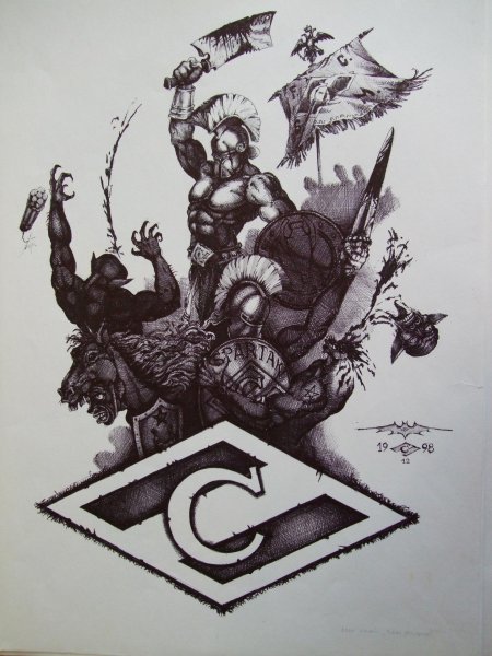 Эскизы татуировок Спартак