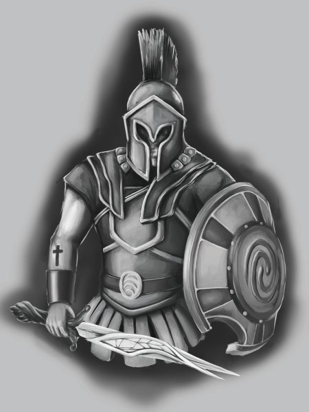 Гладиатор Спартак эскиз