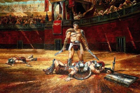 Рим Гладиатор Спартак живопись