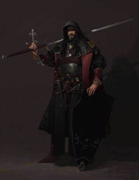 Инок воин монах арт