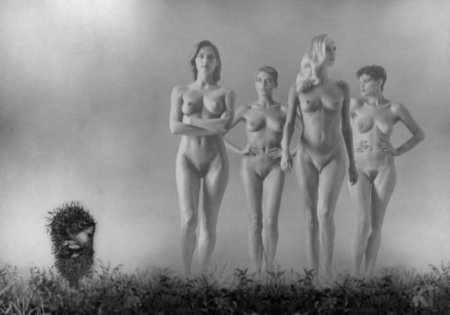 Советское черно-белое ню