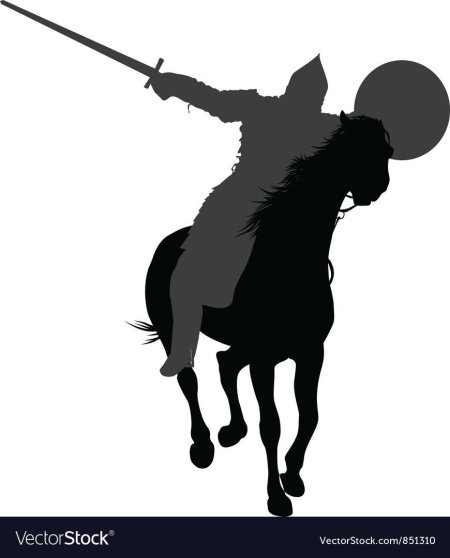 Силуэт воина