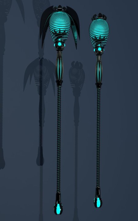 Посох Sci-Fi арт