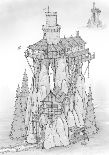 Референс Средневековая башня