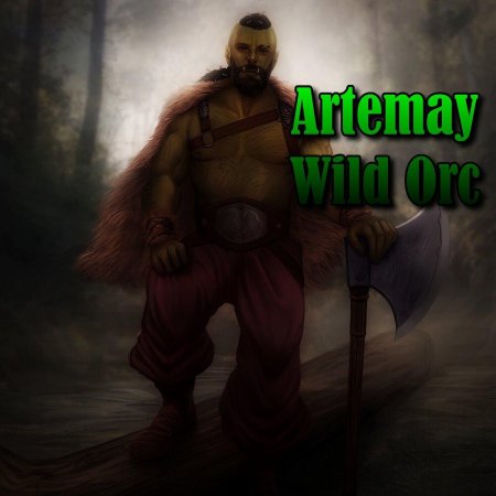 Полуорк монах ДНД