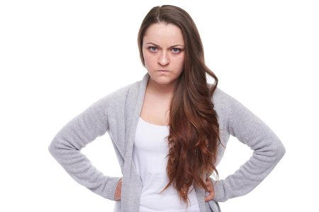 Сердитая женщина