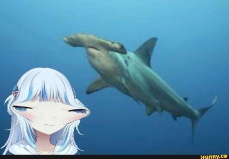 Аниме акула gawrgura