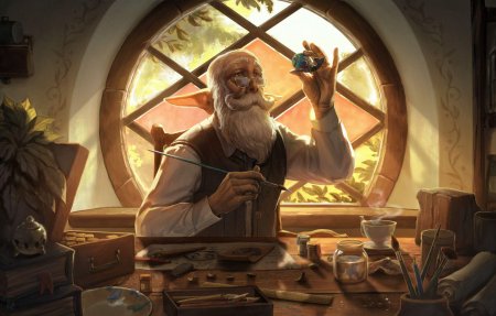 Эльф алхимик арт фэнтези