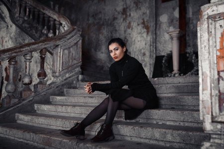 Фотосессия в заброшенном здании