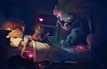 Плюшевый мишка охраняет сон