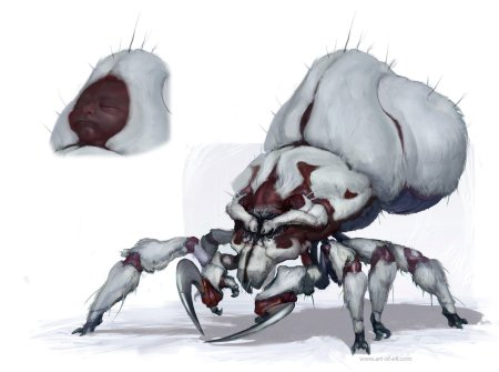 Биопанк существа концепт арт