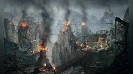 Руины в огне