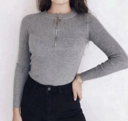 Водолазка с застежкой