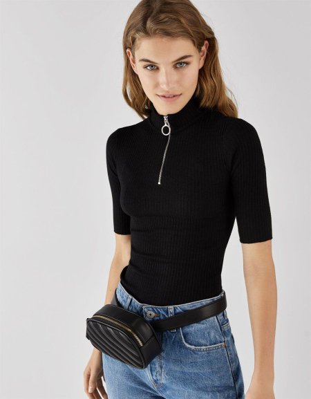 Черная водолазка бершка