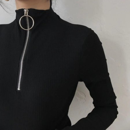 Водолазка лапша черная бершка