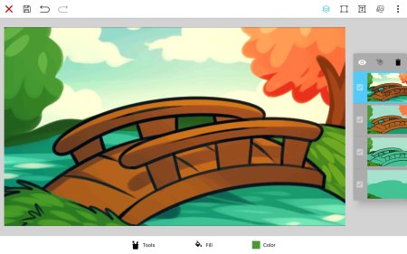 Мостик мультяшный