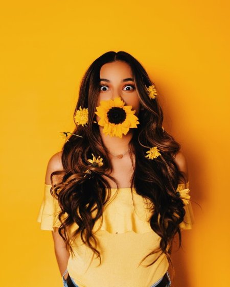 Фотосессия в желтом цвете