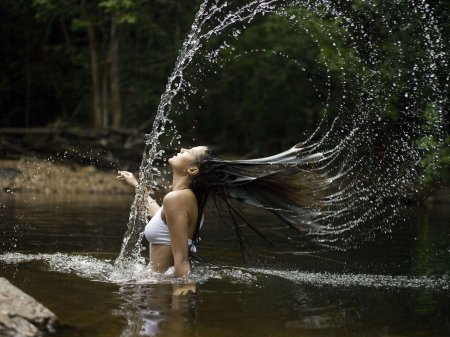 Волосы из воды