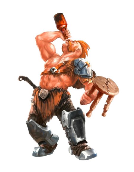 Гном варвар ДНД