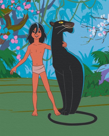 Маугли иллюстрации