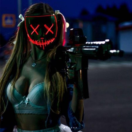 Неон маска Судная ночь