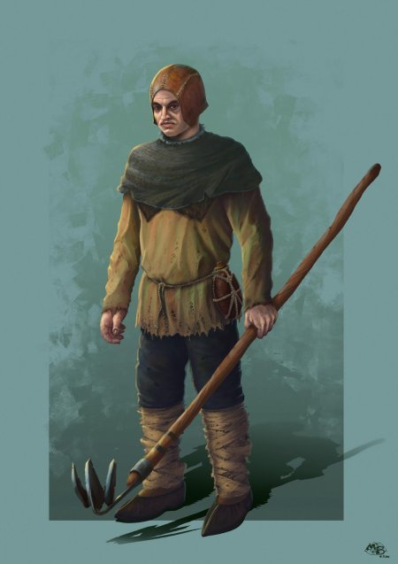 Крестьянин ДНД арт