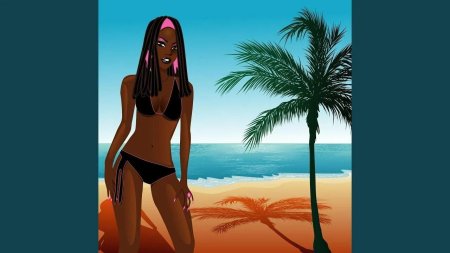 Девушка на Пальме