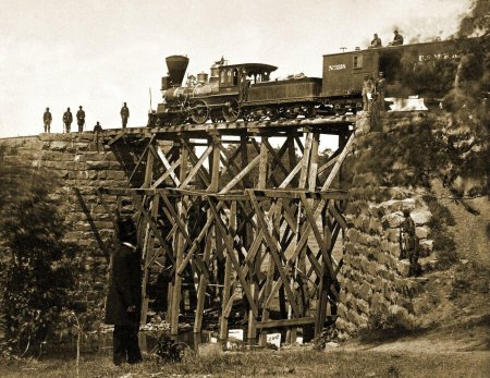 Железные дороги 19 века США