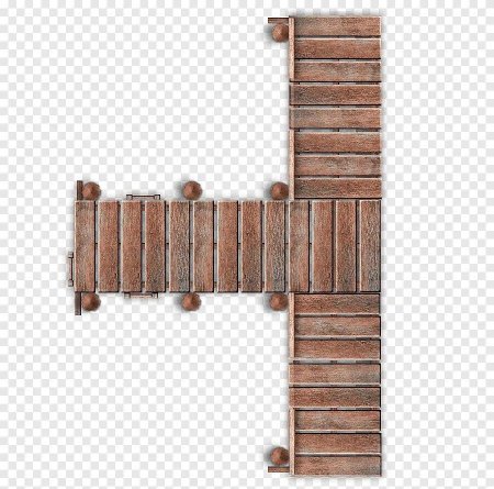 Деревянный мостик ВТД сверху