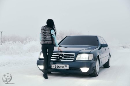 Мерседес w140 зимой