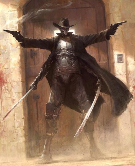 Стрелок в маске арт фэнтези