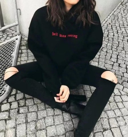 Корейские аутфиты худи