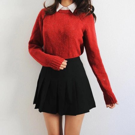 Свитер с юбкой