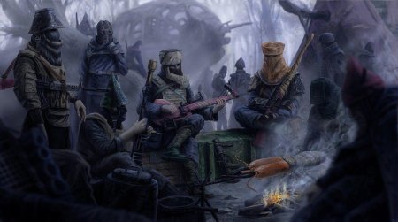 Лагерь наёмников средние века арт