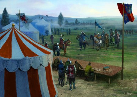 Военный лагерь средневековья