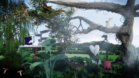 Алиса в стране чудес Зазеркалье лес