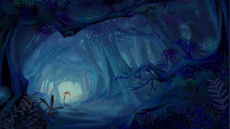 Сказочный лес из Алисы в стране чудес