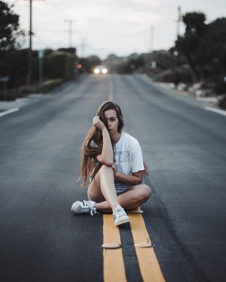 Фотосессия на дороге