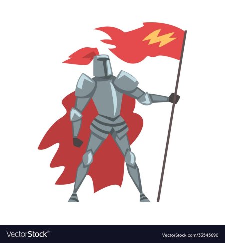 Флаг рыцарей красный