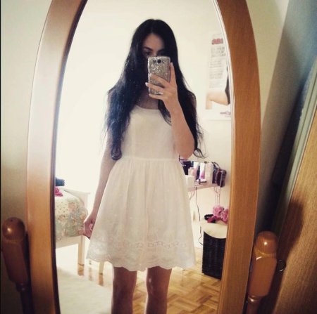 Селфи в красивом платье