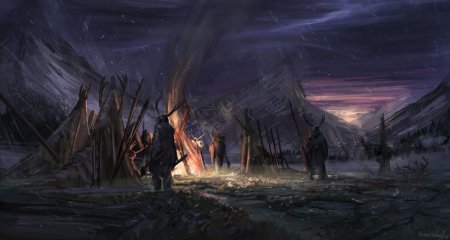 Лагерь разбойников арт ДНД