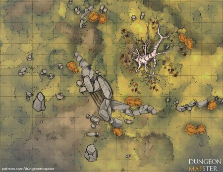 Лагерь разбойников ДНД карта