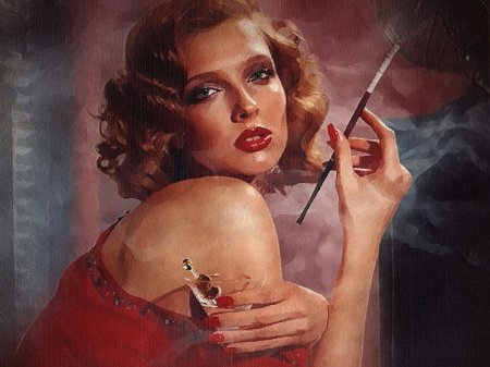 Дама с мундштуком