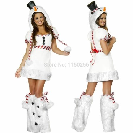 Костюм снежной бабы для девочки