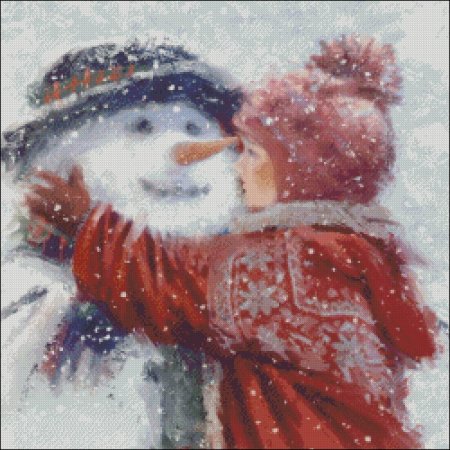 Снеговик девочка