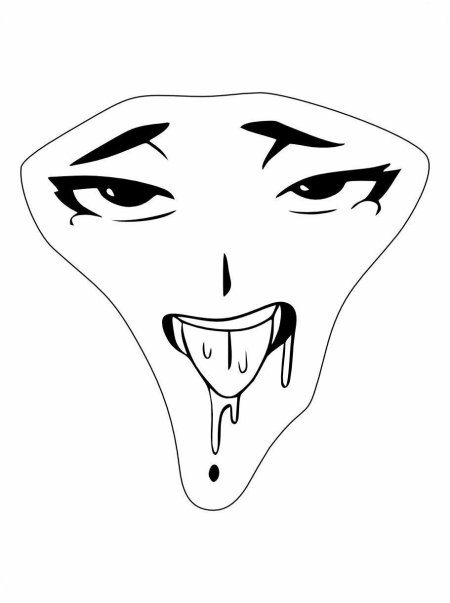 Ахегао на прозрачном фоне