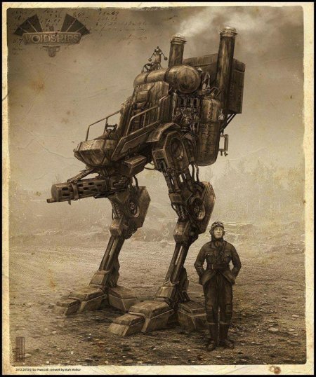 Стимпанк дизельпанк робот